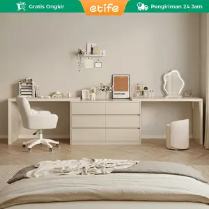 Etife Meja rias /Meja kerja /Meja kosmetik /Meja rias kecil/ Meja rias berlampu / Meja rias modern