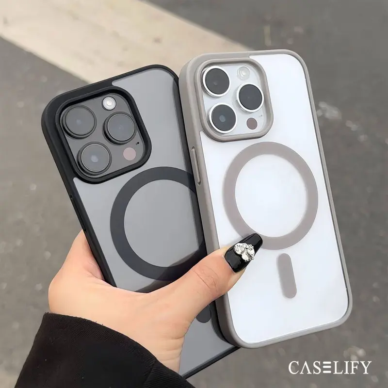CASELIFY MACARON MAGSAFE CLEAR CASE COMPATIBLE WITH IPHONE 11 12 13 14 15 PRO PLUS MAX XR XS XSMAX 1