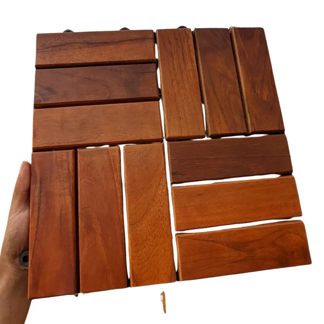 Decking Tile Parket Ubin Lantai Kayu Jati Bongkar Pasang 30 x 30 cm | Pvc