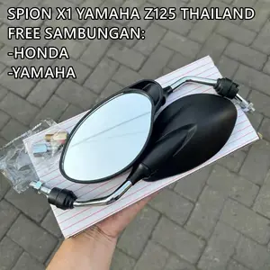 spion yamaha z1 tangkai hitam/chrome spion x1 125z thailand free dudukan drat honda dan yamahan universal