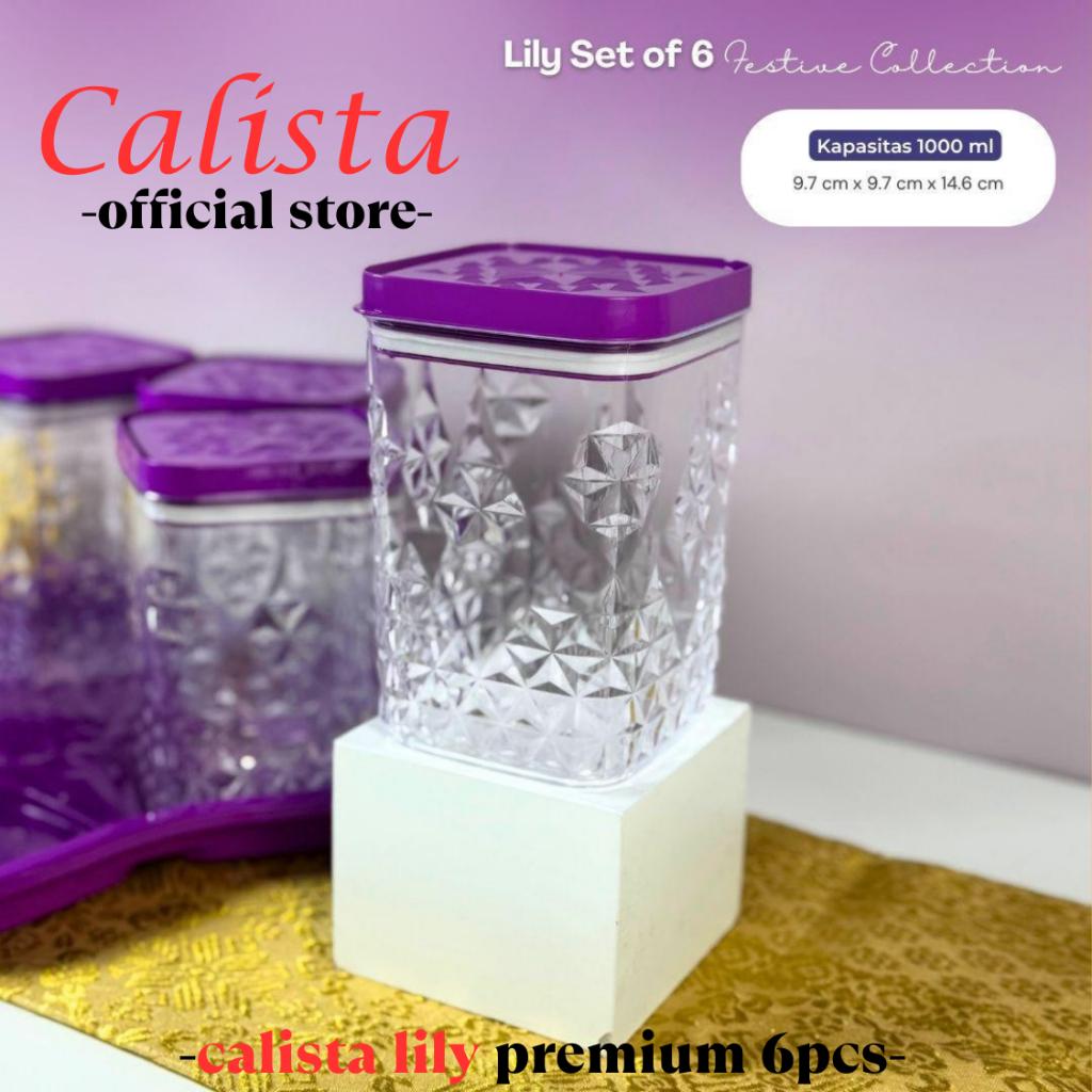 (6 PCS) TOPLES CALISTA LILY 1000 ML KRISTAL PLASTIK AKRILIK MEWAH KEDAP UDARA WADAH KUE LEBARAN (6 PCS) TOPLES CALISTA LILY 1000 ML KRISTAL PLASTIK AKRILIK MEWAH KEDAP UDARA WADAH KUE LEBARAN
