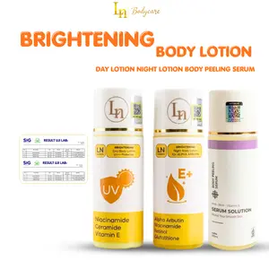 [ISI 3 Pcs] LN Lotion Dosting 10% Alpha Arbutin Paket HB Siang dan Malam + Toner 100ml Whitening Kulit - BPOM
