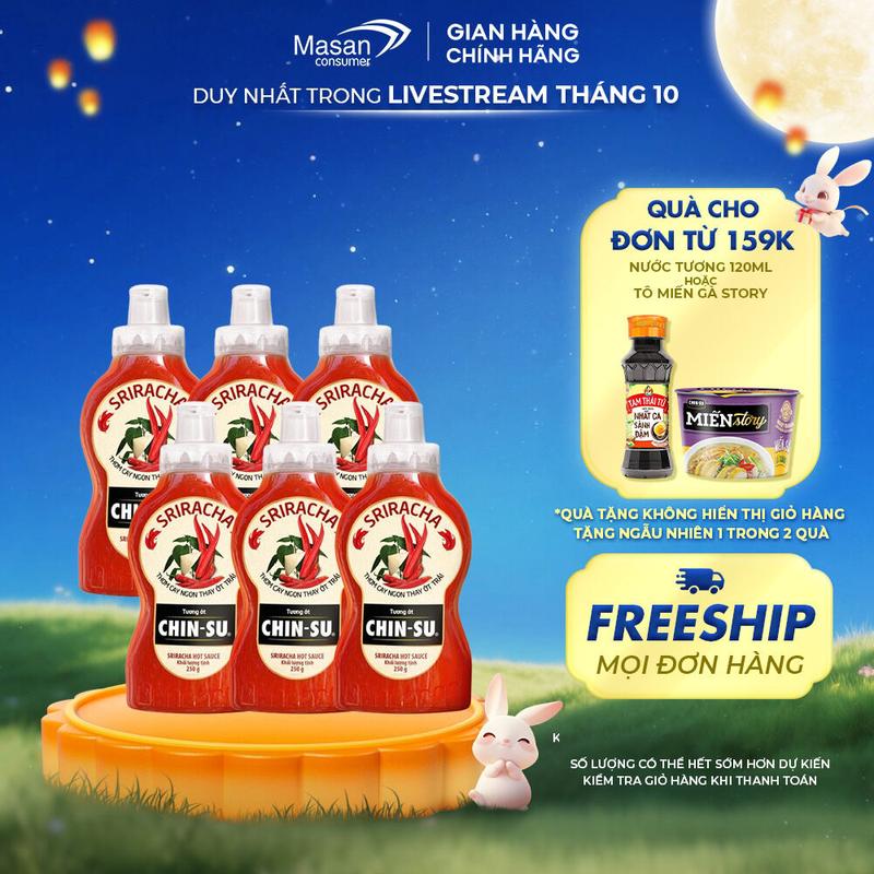 Combo 6 Tương ớt CHIN-SU Sriracha 250gr