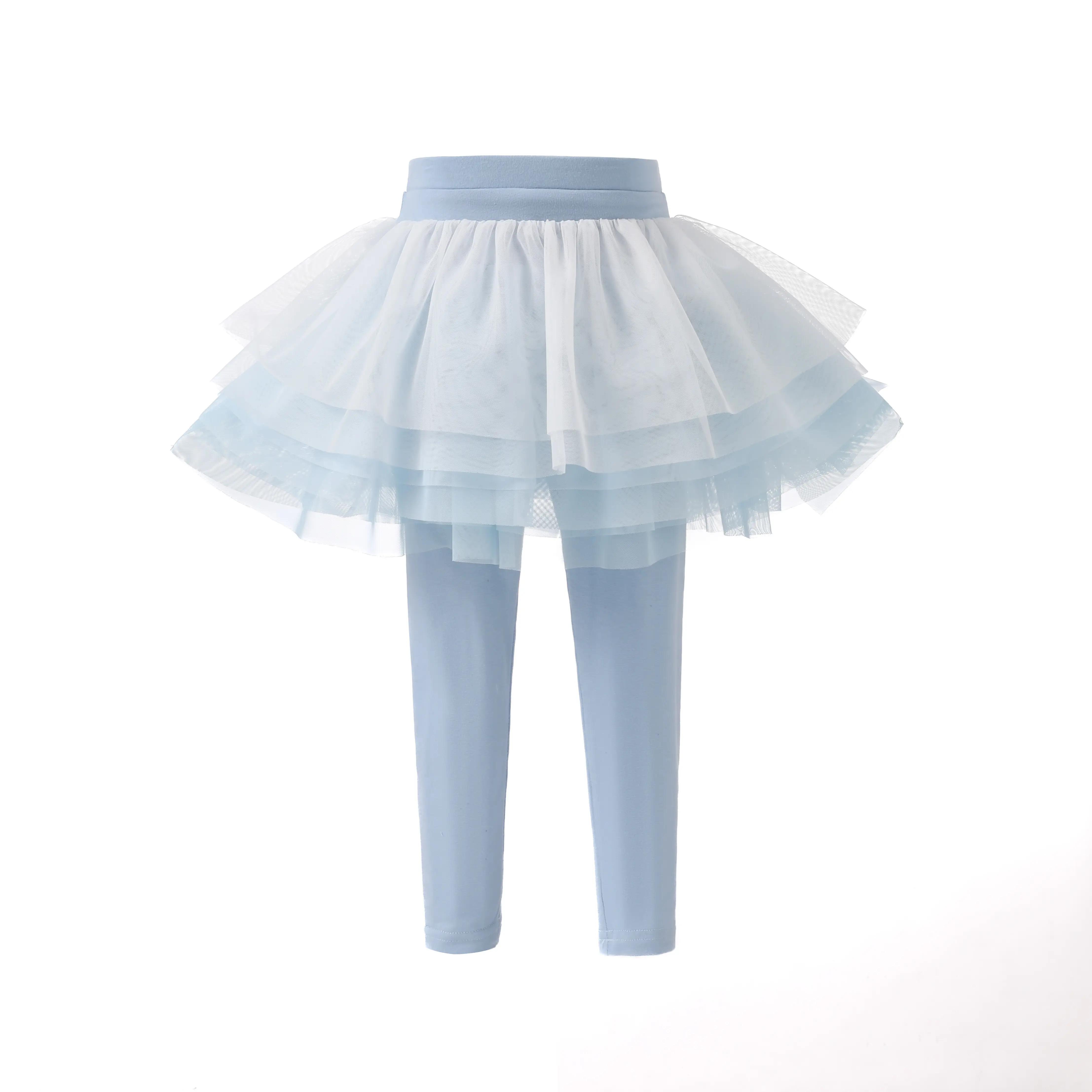 Dreamy Gradient Tutu Skort Comfy Layered Mesh Leggings Party Gift Outdoor