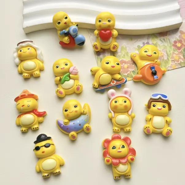 Nailong Mini Figure Set 12 Lengkap Dino Kuning Pajangan Dekorasi Lucu 3
