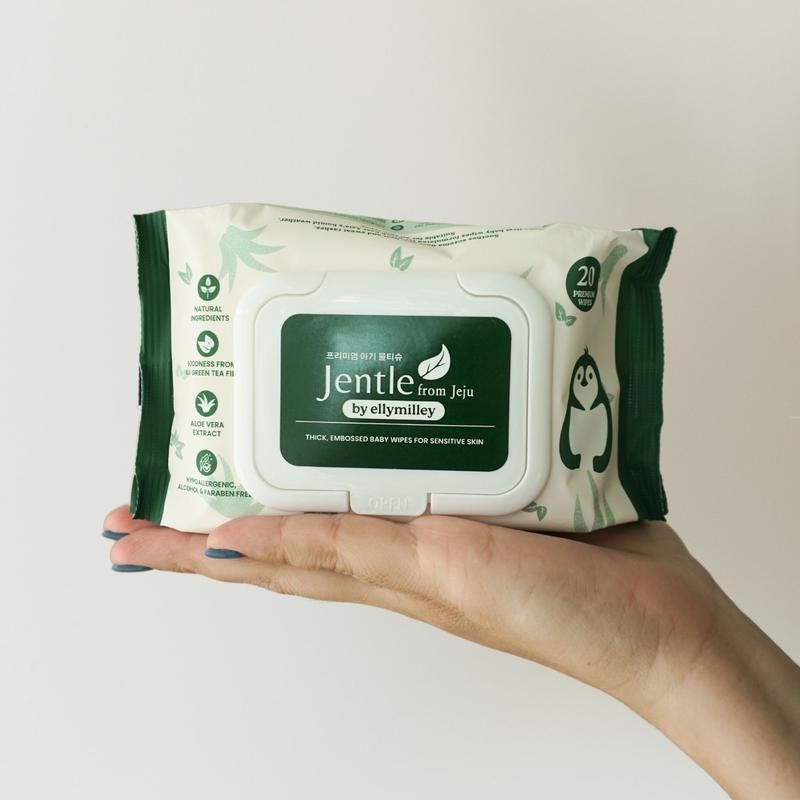 Jentle from Jeju Luxurious Baby Wipes Pocket-Friendly Mini Size  - 1 Packet 3
