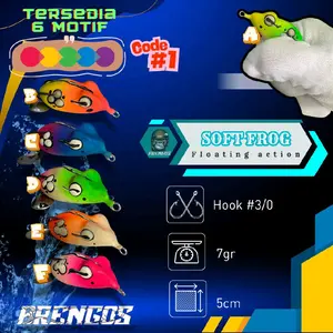 Umpan mancing casting Soft Frog Pancing