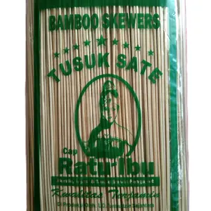 1000 biji tusuk sate ayam super halus tajam dan kuat panjang 22cm 2,2mm