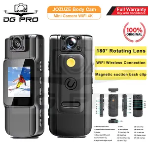JOZUZE Body Spy Cam Mini Camera WiFi 4K Rotating Lens 1000mAh Spycam Camera Original