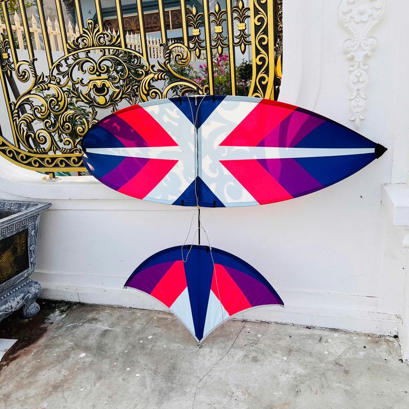  Diều Lắp Ghép Pun cacbon Diều Xương Cá Tím Pun Cacbon 1m5-1m7-2m Cực Đẹp 