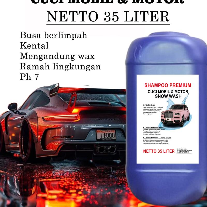 SHAMPOO PREMIUM 35 LITER CUCI MOBIL MOTOR Car Kendaraan 6
