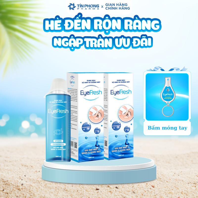 [LIVE] Nước Rửa Mắt Eyefresh Kèm Cốc Rửa Dung Tích 300ml Lens