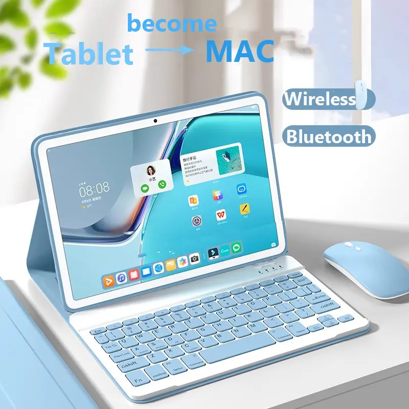 Book Cover Hu4wei Matepad SE 11 2024 Leather Flip Case Keyboard Wireless Mouse Bluetooth Sarung Casing Bahan Kulit protection cases Kulit PU Tab 0