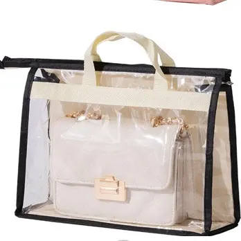 Dust Bag Cover for Womens Handbag Protector Purse Zipper Travel Protector for bags