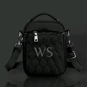 Tas Selempang Wanita Kode 009 Trendy 2025 Dengan Desain Quilted Hitam Elegan