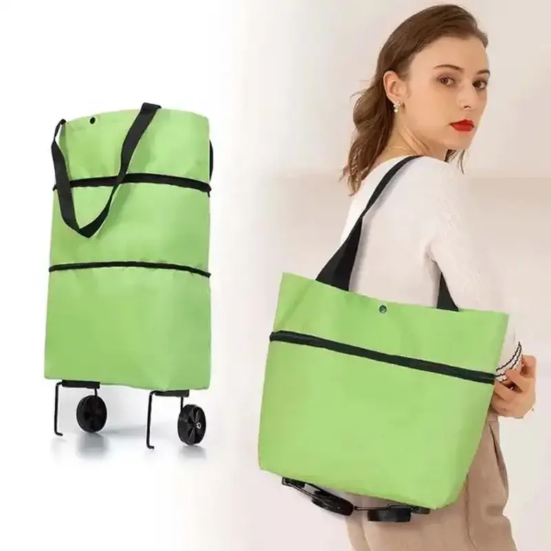 COD Tas Belanja Troli Lipat Trolley Shopping Bag Tas Lipat 1