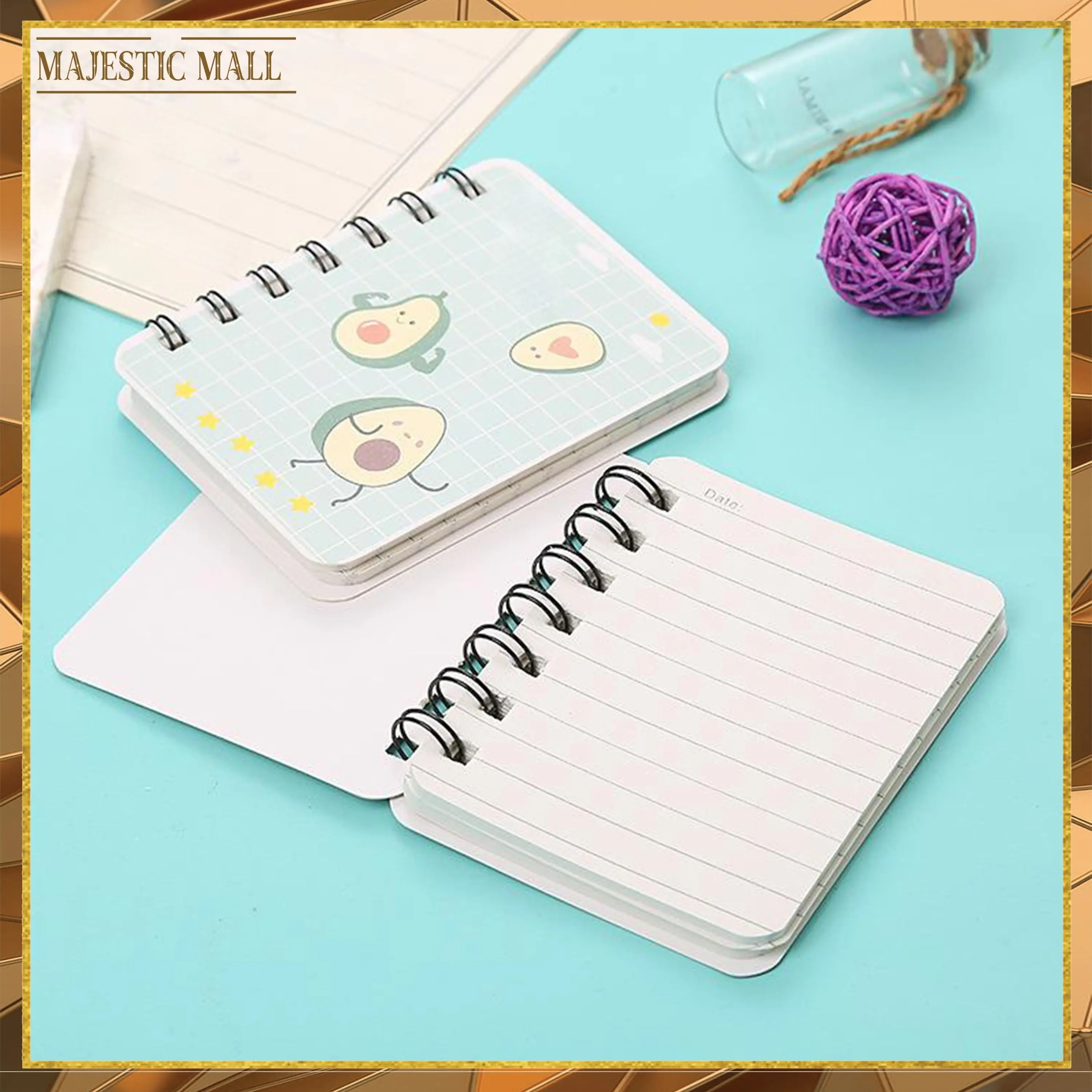 Buku Catatan A7 Buku Tulis Kertas Mini Notebook Ring Motif Foto Paper 1025