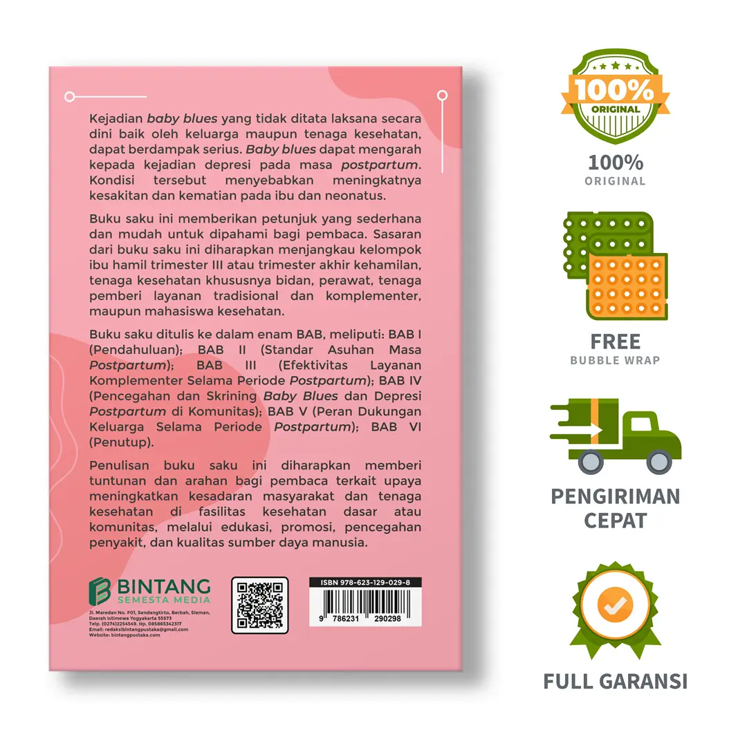 Buku Saku Pencegahan Baby Blues dan Depresi Selama Periode Postpartum - Dr. Ni Komang Yuni Rahyani, S.Si.T., M.Kes., Gusti Made Ayu Agung Budhi, S.Si.T., M.Keb., dkk..