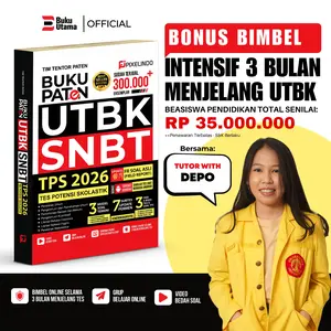 BUKU PATEN UTBK SNBT TPS TES SKOLASTIK  2026 (UPDATE TERBARU) DILENGKAPI FR SOAL ASLI, BIMBEL INTENSIF, DAN VIDEO BEDAH SOAL Soft Cover