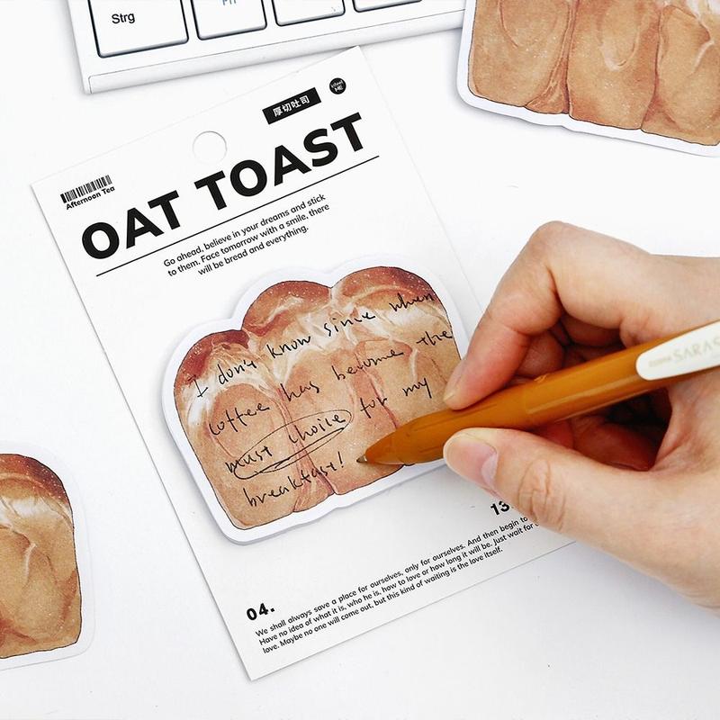 Cartoon Message Paper Bread Toast Coffee Shape Sticky Notes Post ...