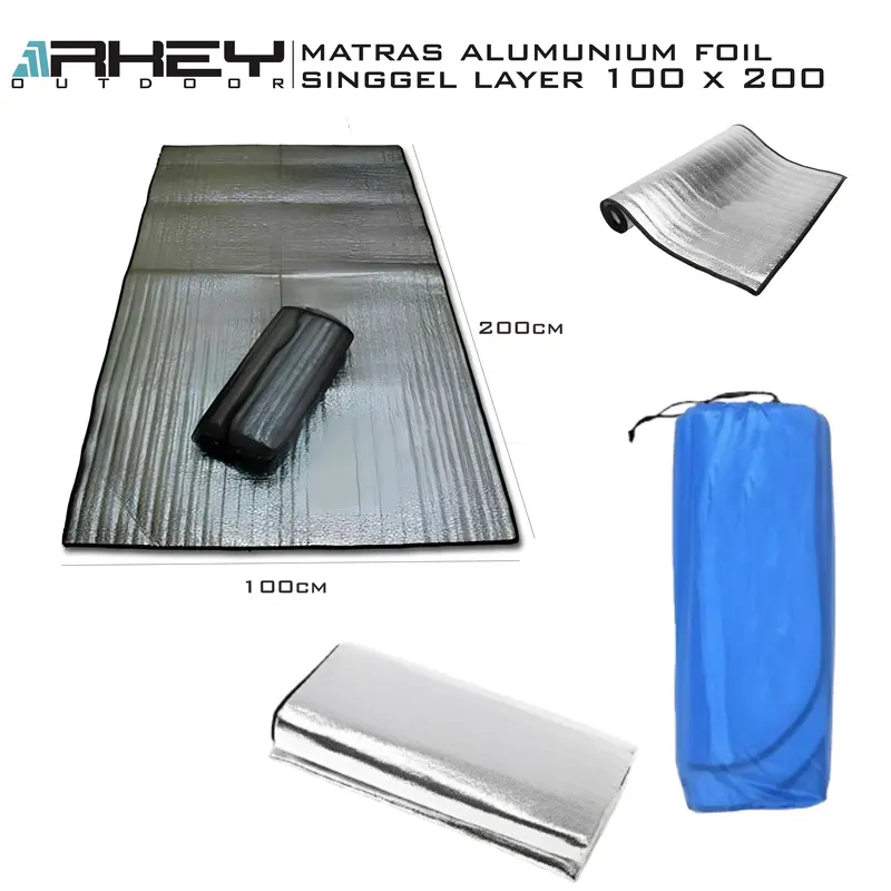 Matras Foil Matras Alumunium 200x100 cm Ultralight Alas Tikar Alas Tenda  5.0 2