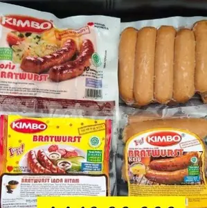 Kimbo Sosis Bakar Besar / Sosis Bakar isi 10pcs / Sosis Bakar Keju / Original / Lada Hitam Frozen