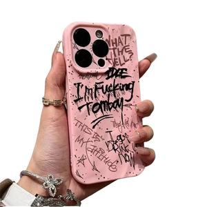 Creative Graffiti English Suitable for Apple 16/15 Pro Max Phone Case iPhone 13 Creative 12/11