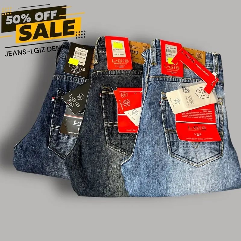 Cealana Jeans L-GIS Pria/Jean Panjang Original - COD - Denim-Standar Reguller fit outfit Pria Nyaman -jeans panjang 2