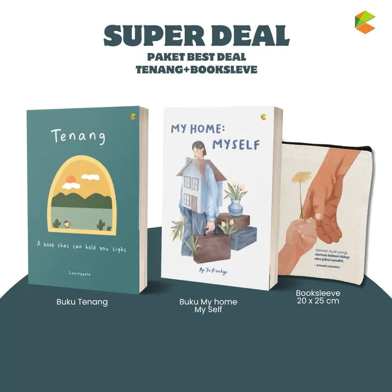Best Deal 2 Buku Best Seller - Buku Tenang - Buku My home my self - Cklik media 1