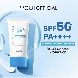 YOU Sunbrella Triple UV Elixir Sunscreen SPF50+ PA++++ Tabir Surya Oil Control untuk Kulit Berminyak