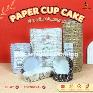 Cup Roti Kertas Bulat Kincir Holland Paper Case Tempat Kue Cupcake Laminasi Tebal Foodgrade Higienis Praktis