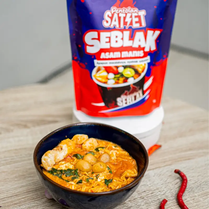 Pentolan Satset - Paket Bundling Seblak Asam Manis dan Seblak Mercon 1
