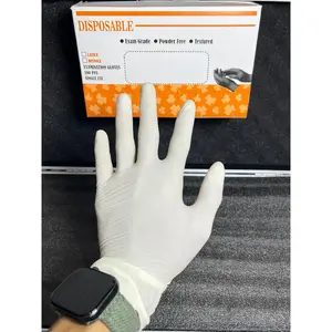 Sarung Tangan Latex Disposable isi 100| Sarung Tangan Karet Serbaguna Powder Free