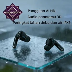 A8 Plus Wireless Bluetooth Headset TWS Bluetooth Latest Version 5.3 Built-in Microphone Noise Reduction Touch Control High-fidelity Sports Earphones Waterproof IPX5 HiFi Bluetooth Headset Headphones Earbuds