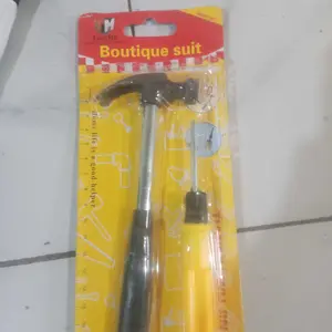 01225 Hammer Screwdriver Set 2 in 1 Obeng Bolak Balik + Palu Martil Home Tools