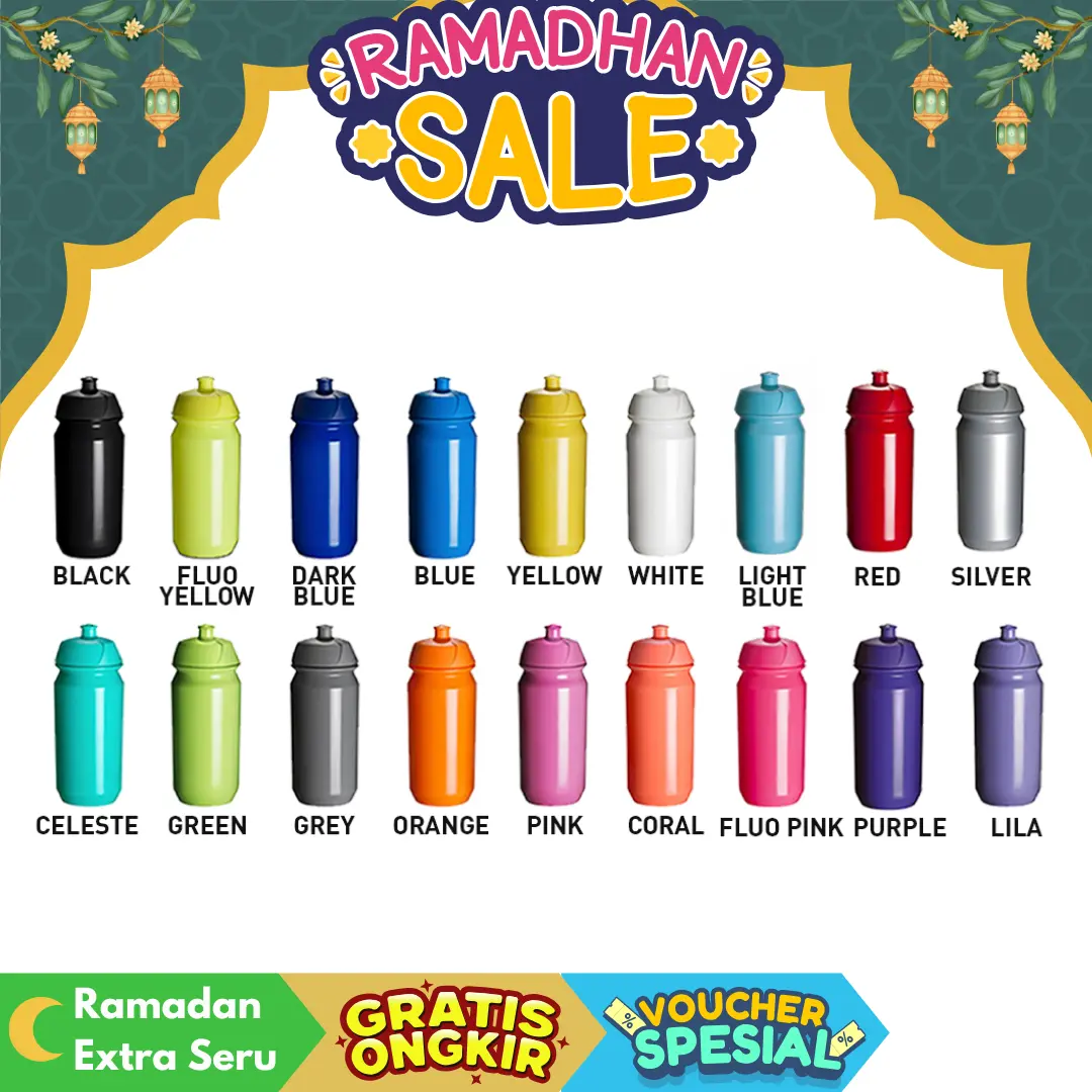 BOTTLE BIDON TACX SHIVA 500 ML ALL COLOR MADE IN HOLLAND