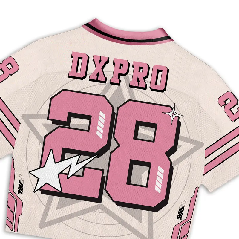 DXPRO 28 Pink Series Jersey Boxy Unisex FS 5