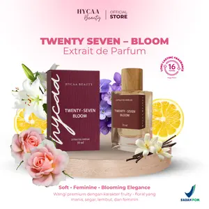 HYCAA Extrait De Parfum Twenty - Seven Bloom Parfum Eksklusif Aroma Unik dan Menarik 50 ml Soft Feminine Blooming Elegance