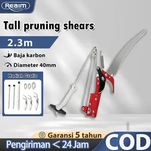 REAIM High Branch Scissors Gunting Dahan Tarik Pisau Tali Gunting Gergaji Cabang Pohon Dahan Buah Dengan Tali