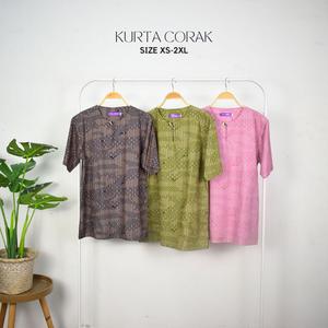 KURTA CORAK BATIK COTTON/KURTA LELAKI/KURTA PRINTED BATIK al  hera