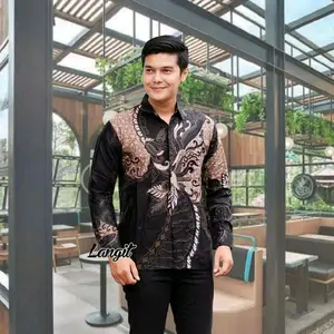 Baju Couple ayah dan anak cowok motif Sangkuriang hitam  bahan katun premium elegan keren trend masa kini