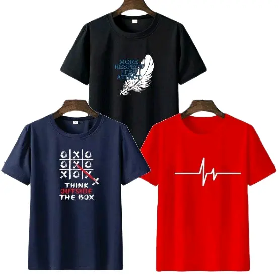 Beli 1 dapat 3 baju kaos motif Distro Pria Sablon Keren Atasan Unisex Cowok Wanita Dewasa Oblong Pendek 3