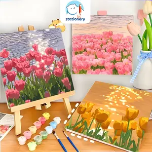 BC Paint By Number 20x20 Lukisan Kanvas DIY Digital Painting Kit With Kanvas