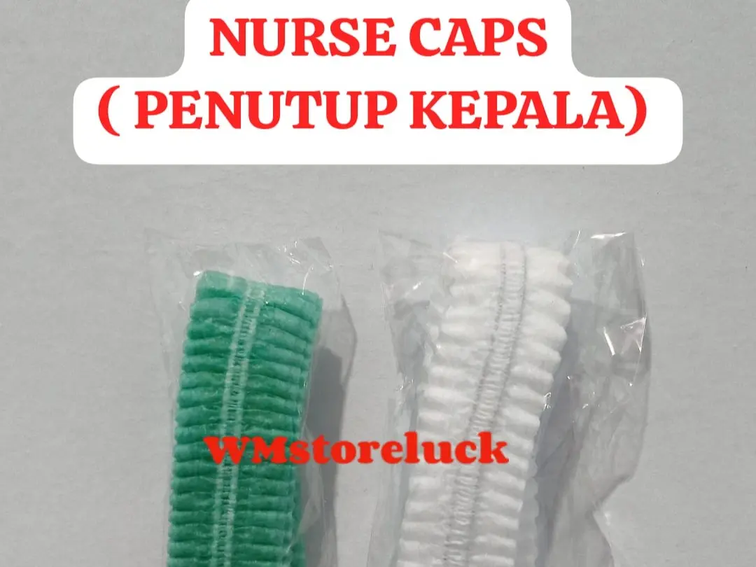 Nurse caps eceran non woven one health / penutup kepala hair cap