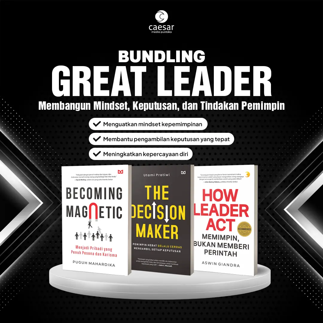 Promo Paket Bundling Buku Motivasi Great Leader Bukan Sekadar Memimpin - Caesar Media Pustaka