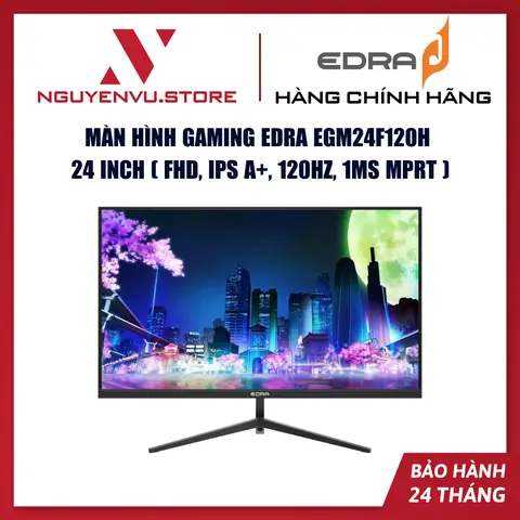 Màn hình EDRA EGM24F120H / EGM24F144S (24"| FHD | IPS | 1ms) - NEW - BH 24 tháng