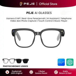 PEJE Smart Glasses 800W Camera AI Translate | OutdoorSmart Sport | Remote Photo & HD Video | Bluetooth 5.4 Music | Hands-Free Calling | IP65 Waterproof Kacamata Pintar Outdoor