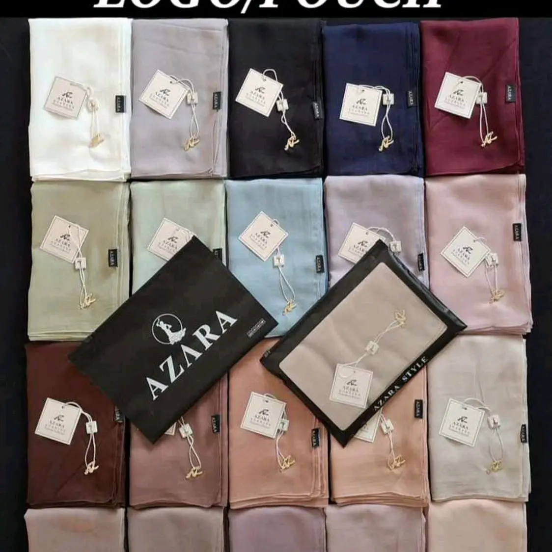 Segiempat Azara Paris Jadul Premium Packing Pouch