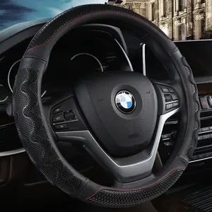 Sarung Stir Mobil Universal Kulit Silicone Anti Slip Premium Cover Stir Mobil 3D