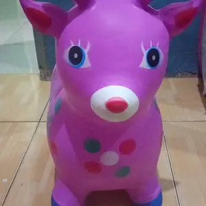 Jumping Rusa Karet Anak AJ-1 Edukatif Aman Tahan Beban 70KG Cocok Usia 1-5 Tahun Mainan Kuda Lompat Lucu PVC Non-Toxic